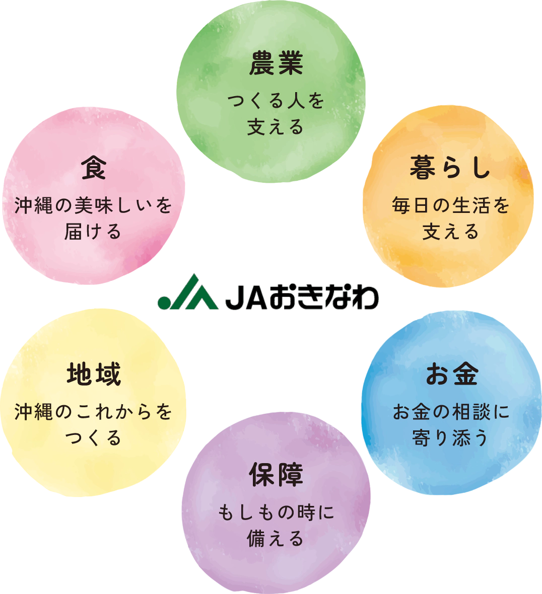 農業　暮らし　お金　保証　地域　食　JAおきなわ